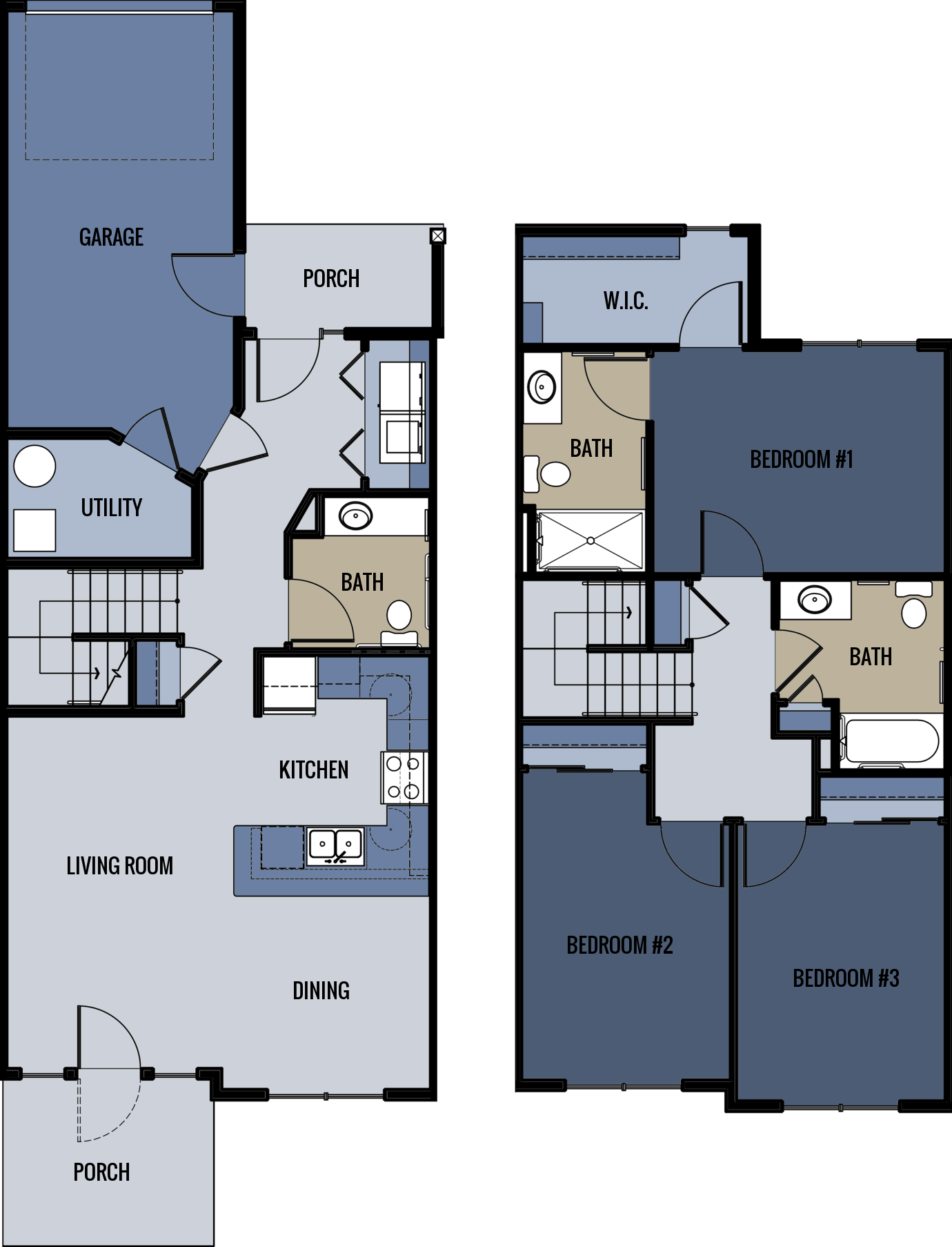 Floor Plans of Western Townhomes in Neenah, WI